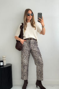 Discover stylish ways to wear leopard print outfit ideas ranging from cozy layers to bold contrasts. Elevate your wardrobe with these versatile looks, leopard print pants, leopard print, leopard print outfit, leopard print fashion, leopard print looks, leopard print style, leopard print outfit ideas, leopard prints fashion, leopard print trousers outfit, leopard print for plus size, petit outfits, leopard print jackets, leopard print shoes, leopard print winter outfits, leopard print scarf.