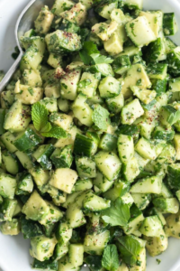 Explore 15 viral cucumber salad recipes packed with fresh flavors, from creamy avocado and yogurt combos to spicy Korean and smoked salmon bowls. Perfect for any meal cucumber salad, cucumber, cucumber recipes, cucumber tomato salad, cucumbers, salad, salmon salad recipes, salmon salad recipe, salad recipes, salad recipe, salads, viral, viral food recipes, salmon, recipes, salmon recipe, salmon dinner ideas, food, dinner ideas, dinner recipes for family, dinner ideas easy, vegetarian recipes