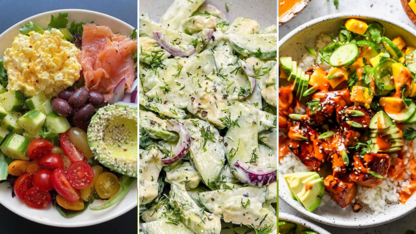 Explore 15 viral cucumber salad recipes packed with fresh flavors, from creamy avocado and yogurt combos to spicy Korean and smoked salmon bowls. Perfect for any meal cucumber salad, cucumber, cucumber recipes, cucumber tomato salad, cucumbers, salad, salmon salad recipes, salmon salad recipe, salad recipes, salad recipe, salads, viral, viral food recipes, salmon, recipes, salmon recipe, salmon dinner ideas, food, dinner ideas, dinner recipes for family, dinner ideas easy, vegetarian recipes